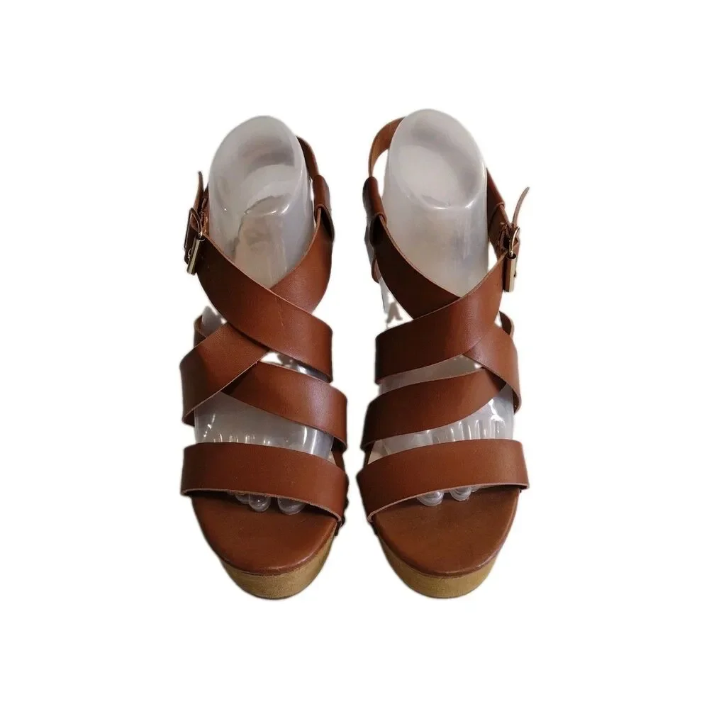 Fergalicious by Fergie Libby Strappy Wedge Stacked 4.5